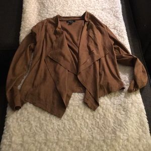 LIKE NEW FAKE SUEDE TORRID WATERFALL JACKET